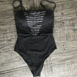 Tribal print one piece swimsuit